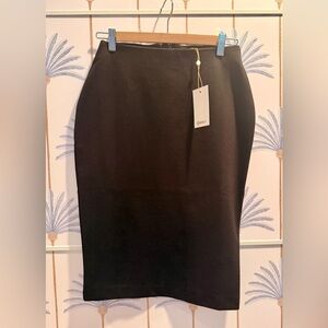 *NWT* Quince Elegant Black Pencil Skirt